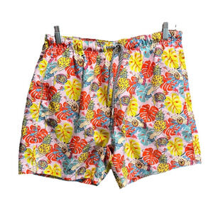 Boardies Apparel Multicolor Pineapple Graphic Men's Swim Trunks Shorts Size‎ L